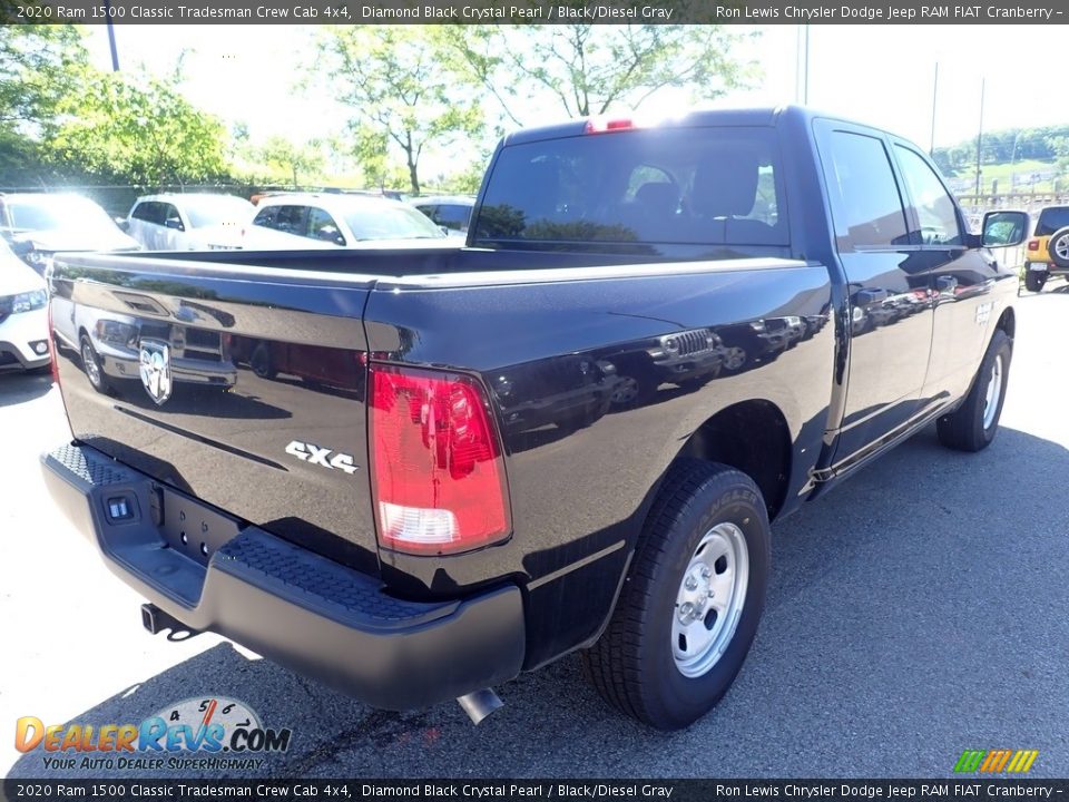 2020 Ram 1500 Classic Tradesman Crew Cab 4x4 Diamond Black Crystal Pearl / Black/Diesel Gray Photo #6