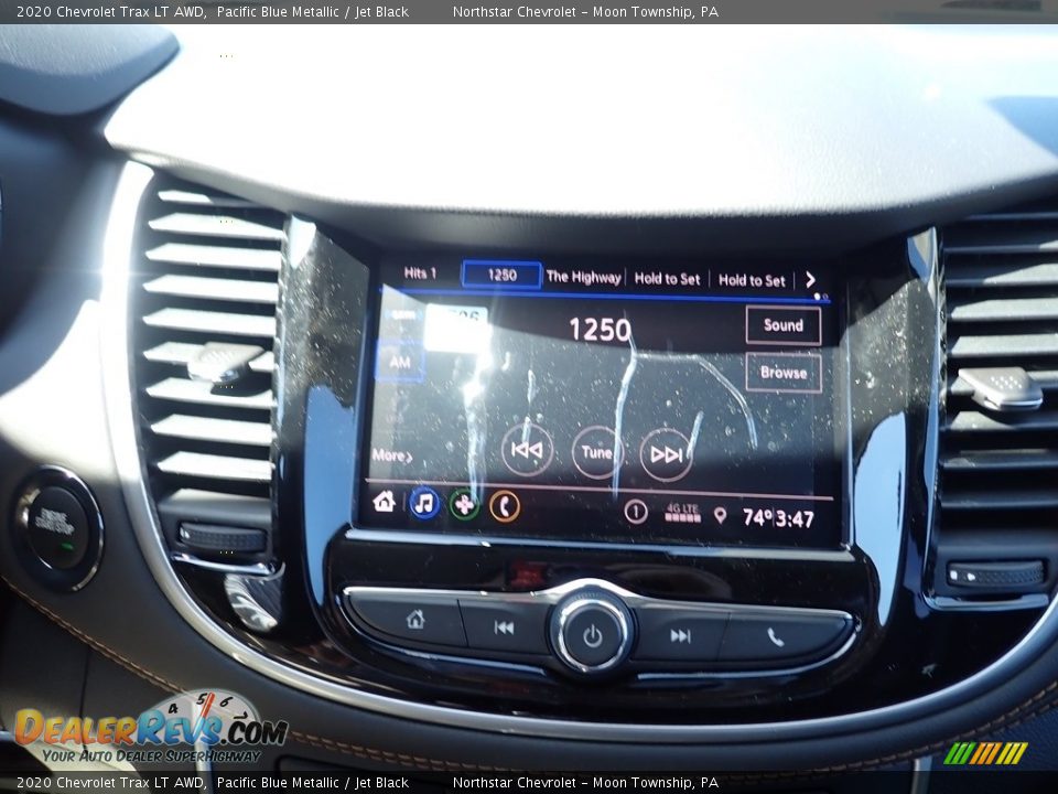 2020 Chevrolet Trax LT AWD Pacific Blue Metallic / Jet Black Photo #16