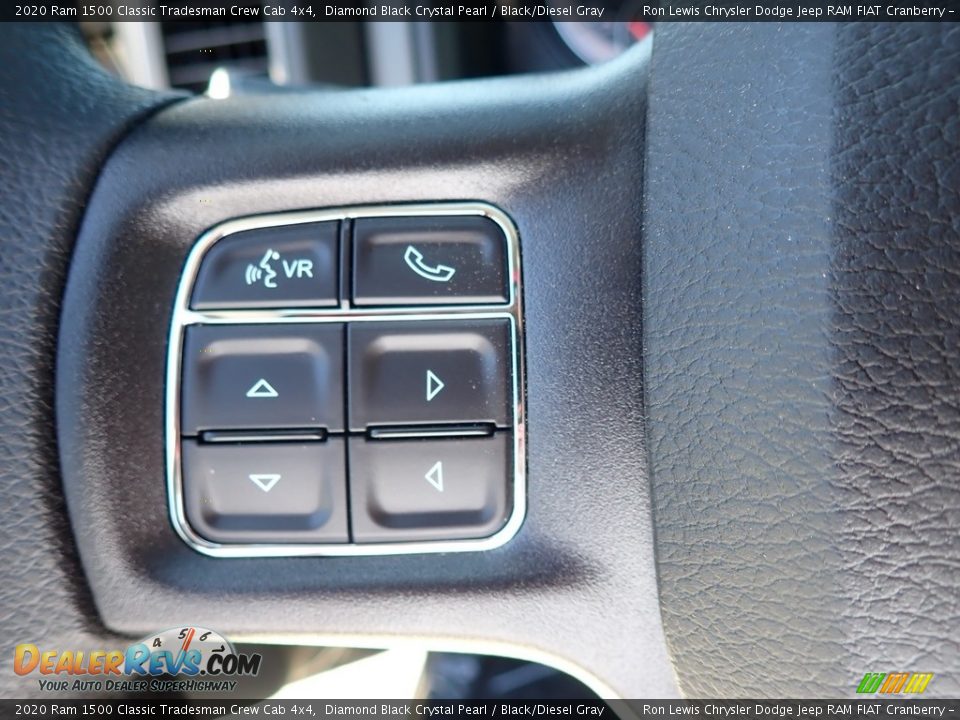2020 Ram 1500 Classic Tradesman Crew Cab 4x4 Diamond Black Crystal Pearl / Black/Diesel Gray Photo #18