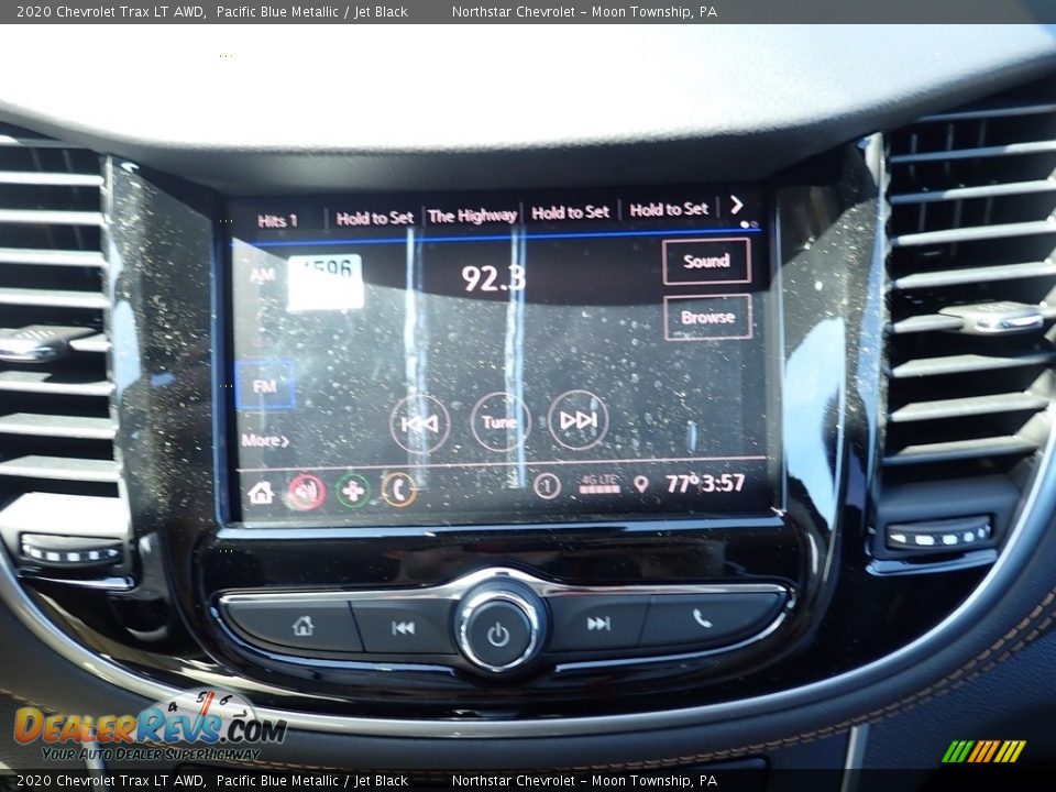 2020 Chevrolet Trax LT AWD Pacific Blue Metallic / Jet Black Photo #16