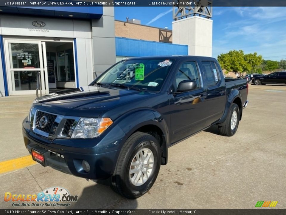 2019 Nissan Frontier SV Crew Cab 4x4 Arctic Blue Metallic / Graphite/Steel Photo #1