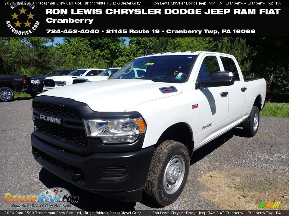 2020 Ram 2500 Tradesman Crew Cab 4x4 Bright White / Black/Diesel Gray Photo #1