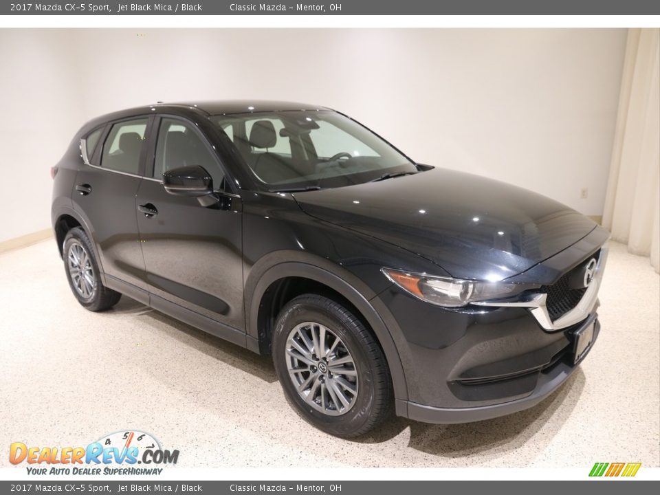 2017 Mazda CX-5 Sport Jet Black Mica / Black Photo #1