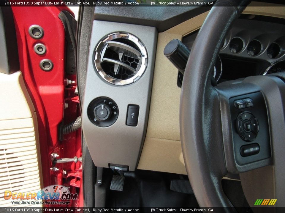 2016 Ford F350 Super Duty Lariat Crew Cab 4x4 Ruby Red Metallic / Adobe Photo #20