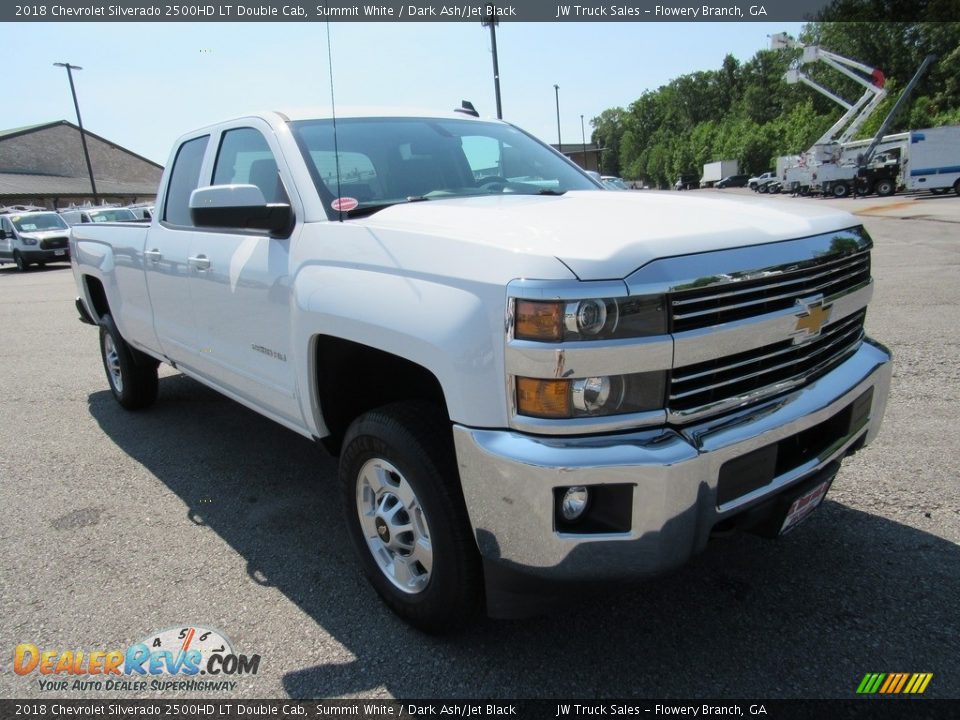 2018 Chevrolet Silverado 2500HD LT Double Cab Summit White / Dark Ash/Jet Black Photo #5