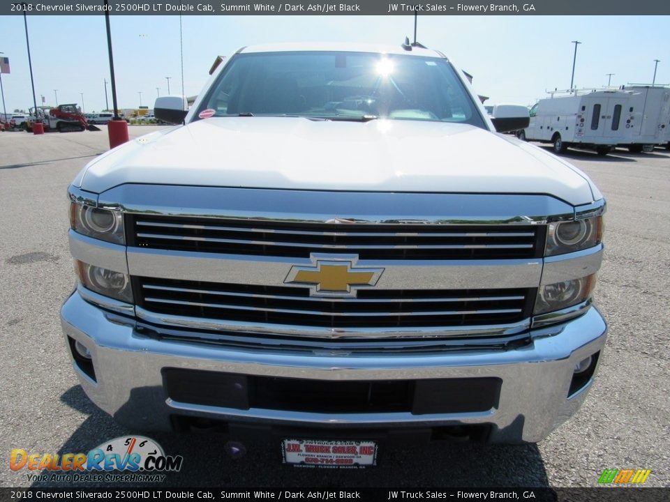 2018 Chevrolet Silverado 2500HD LT Double Cab Summit White / Dark Ash/Jet Black Photo #6