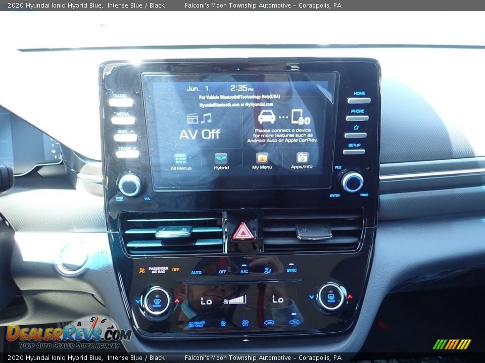 2020 Hyundai Ioniq Hybrid Blue Intense Blue / Black Photo #14