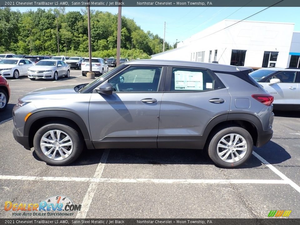 Satin Steel Metallic 2021 Chevrolet TrailBlazer LS AWD Photo #2