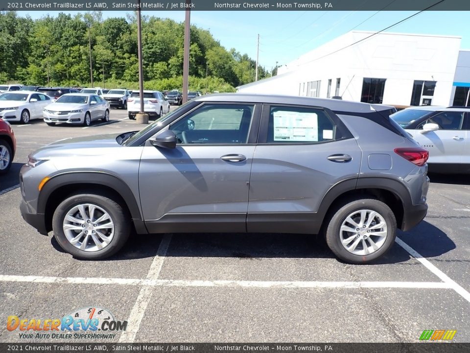 Satin Steel Metallic 2021 Chevrolet Trailblazer LS AWD Photo #2