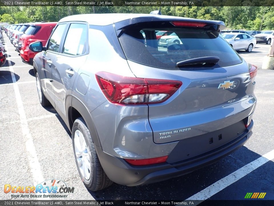 2021 Chevrolet Trailblazer LS AWD Satin Steel Metallic / Jet Black Photo #3