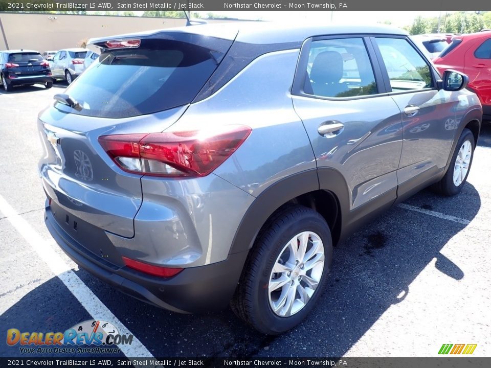 2021 Chevrolet Trailblazer LS AWD Satin Steel Metallic / Jet Black Photo #5