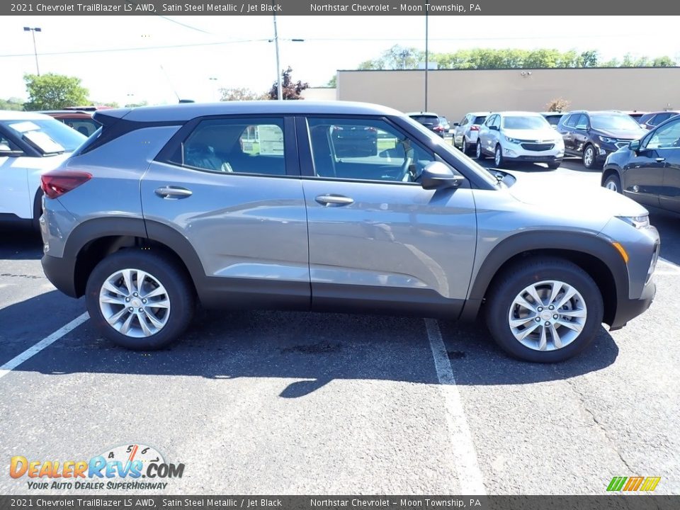 2021 Chevrolet Trailblazer LS AWD Satin Steel Metallic / Jet Black Photo #6