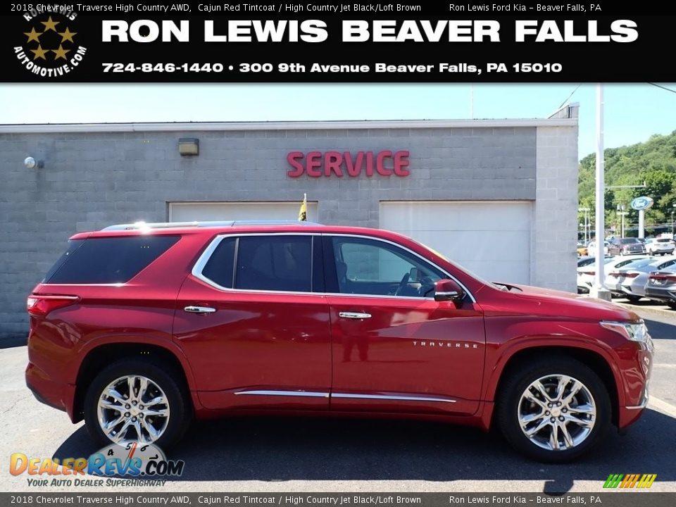 2018 Chevrolet Traverse High Country AWD Cajun Red Tintcoat / High Country Jet Black/Loft Brown Photo #1