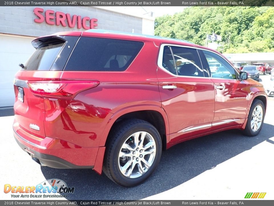 2018 Chevrolet Traverse High Country AWD Cajun Red Tintcoat / High Country Jet Black/Loft Brown Photo #2