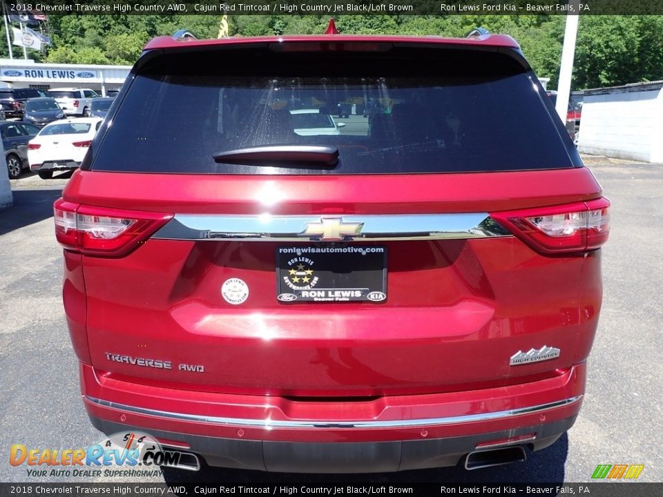 2018 Chevrolet Traverse High Country AWD Cajun Red Tintcoat / High Country Jet Black/Loft Brown Photo #3
