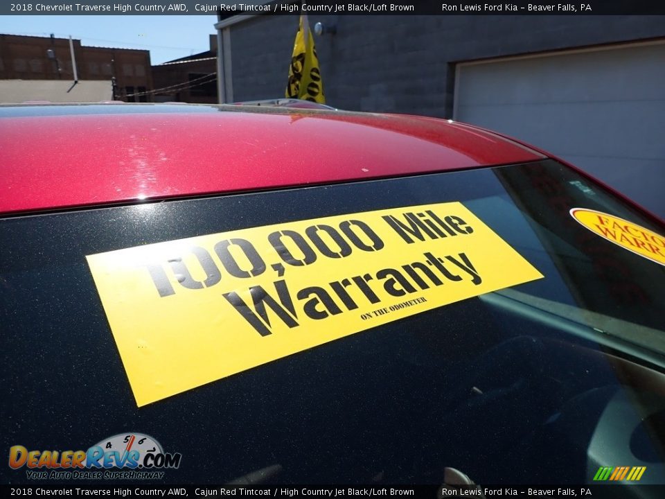 2018 Chevrolet Traverse High Country AWD Cajun Red Tintcoat / High Country Jet Black/Loft Brown Photo #10