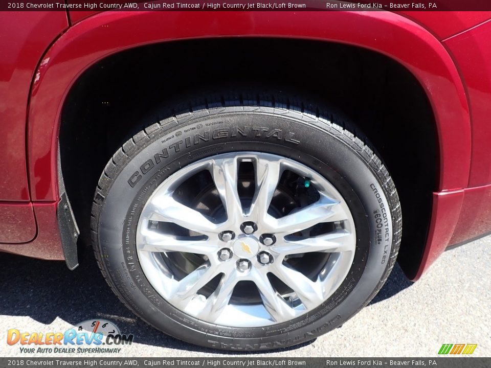 2018 Chevrolet Traverse High Country AWD Cajun Red Tintcoat / High Country Jet Black/Loft Brown Photo #11