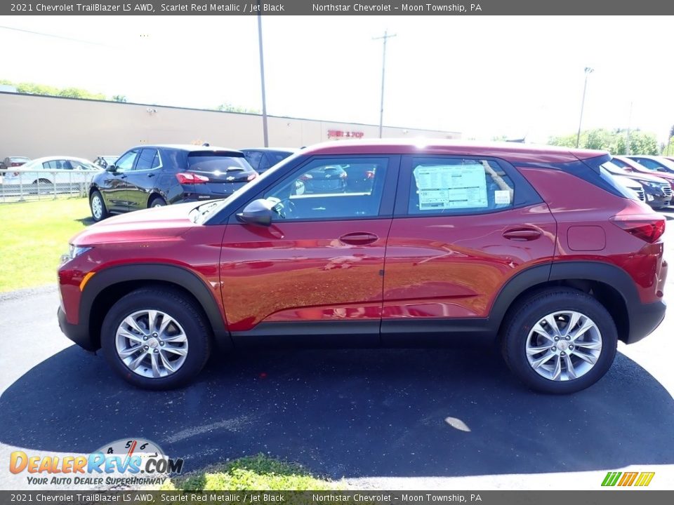 2021 Chevrolet TrailBlazer LS AWD Scarlet Red Metallic / Jet Black Photo #2