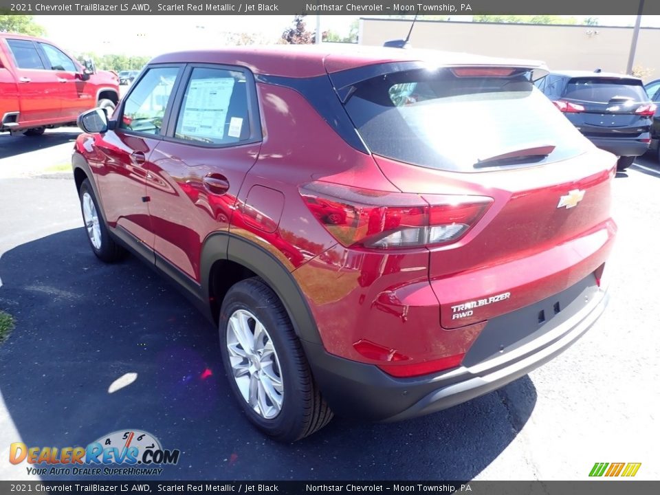 2021 Chevrolet TrailBlazer LS AWD Scarlet Red Metallic / Jet Black Photo #3