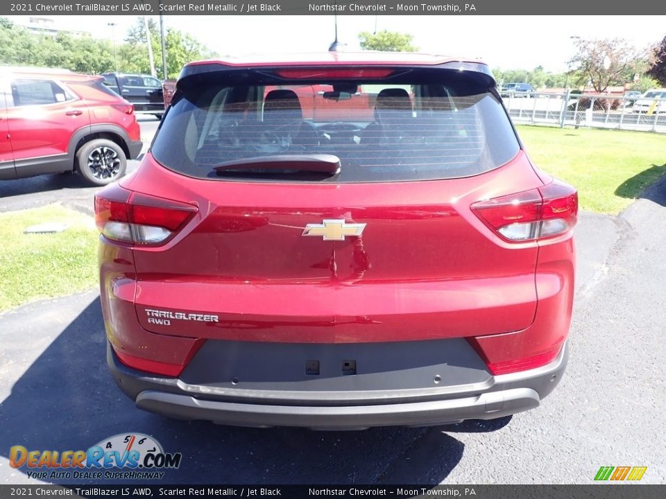 2021 Chevrolet TrailBlazer LS AWD Scarlet Red Metallic / Jet Black Photo #4