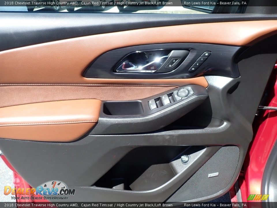 2018 Chevrolet Traverse High Country AWD Cajun Red Tintcoat / High Country Jet Black/Loft Brown Photo #16