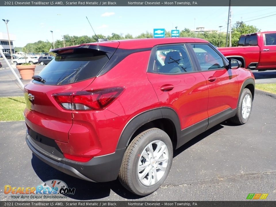 2021 Chevrolet TrailBlazer LS AWD Scarlet Red Metallic / Jet Black Photo #5