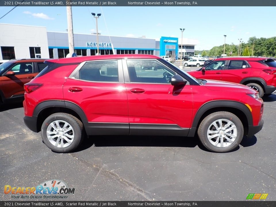 2021 Chevrolet TrailBlazer LS AWD Scarlet Red Metallic / Jet Black Photo #6