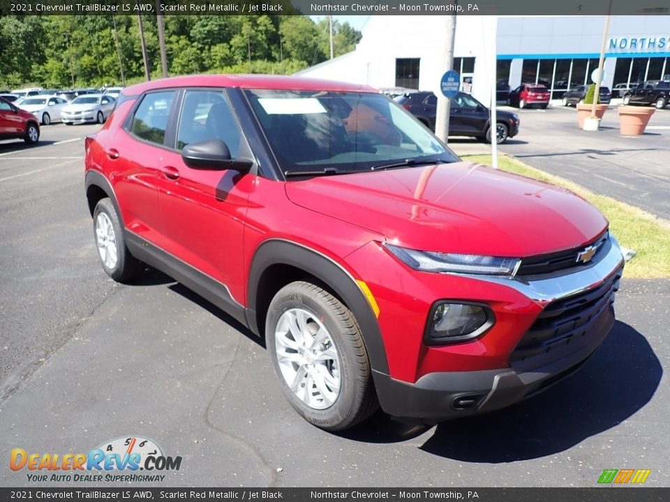 2021 Chevrolet TrailBlazer LS AWD Scarlet Red Metallic / Jet Black Photo #7