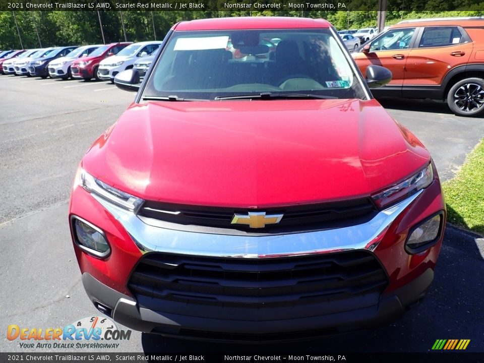 2021 Chevrolet TrailBlazer LS AWD Scarlet Red Metallic / Jet Black Photo #8