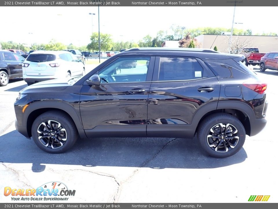 2021 Chevrolet TrailBlazer LT AWD Mosaic Black Metallic / Jet Black Photo #3