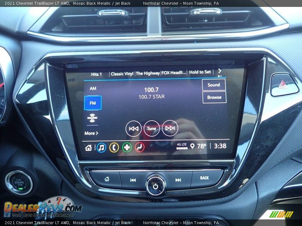 2021 Chevrolet TrailBlazer LT AWD Mosaic Black Metallic / Jet Black Photo #15
