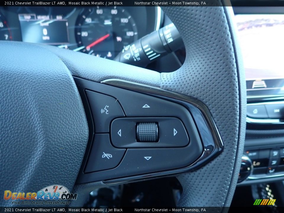 2021 Chevrolet TrailBlazer LT AWD Mosaic Black Metallic / Jet Black Photo #18