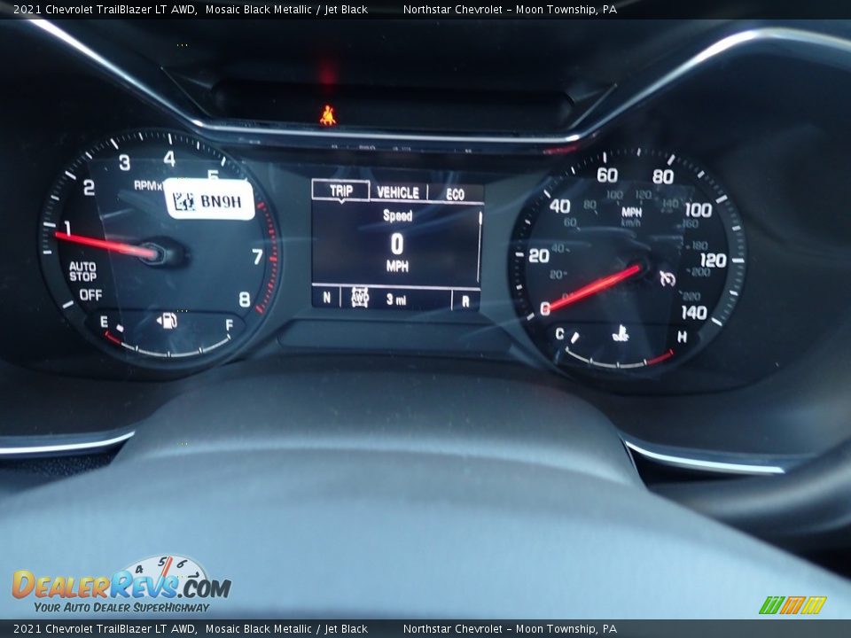 2021 Chevrolet TrailBlazer LT AWD Mosaic Black Metallic / Jet Black Photo #20