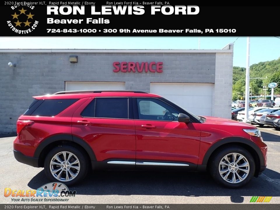 2020 Ford Explorer XLT Rapid Red Metallic / Ebony Photo #1