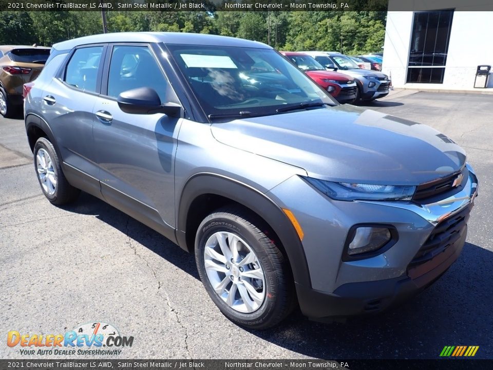 2021 Chevrolet Trailblazer LS AWD Satin Steel Metallic / Jet Black Photo #8