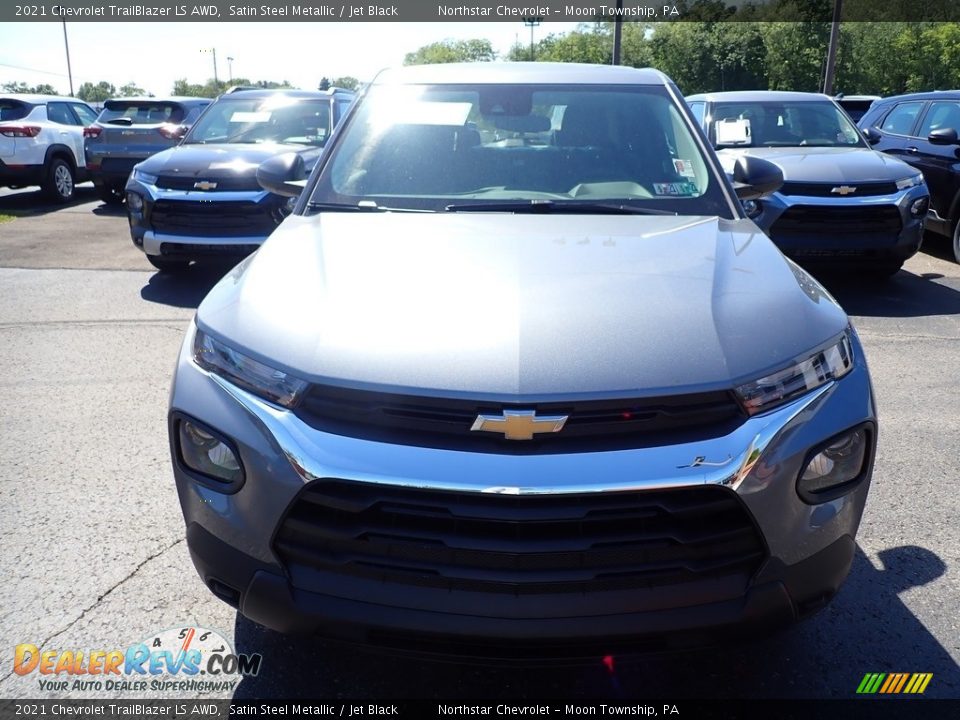 2021 Chevrolet Trailblazer LS AWD Satin Steel Metallic / Jet Black Photo #9