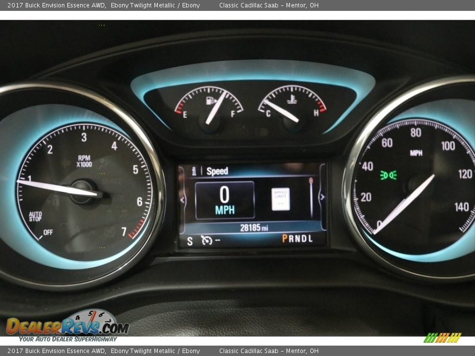 2017 Buick Envision Essence AWD Ebony Twilight Metallic / Ebony Photo #9