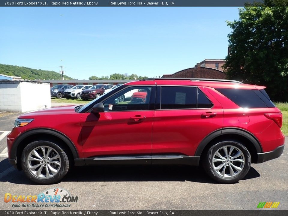 2020 Ford Explorer XLT Rapid Red Metallic / Ebony Photo #6