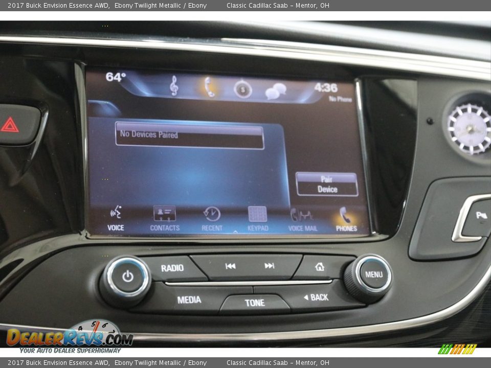 2017 Buick Envision Essence AWD Ebony Twilight Metallic / Ebony Photo #12