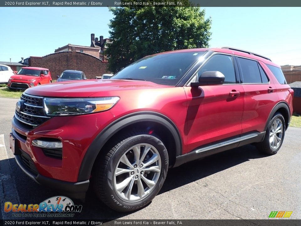2020 Ford Explorer XLT Rapid Red Metallic / Ebony Photo #7