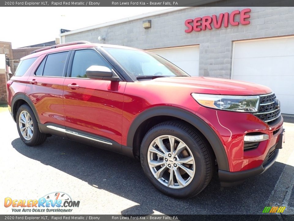 2020 Ford Explorer XLT Rapid Red Metallic / Ebony Photo #9