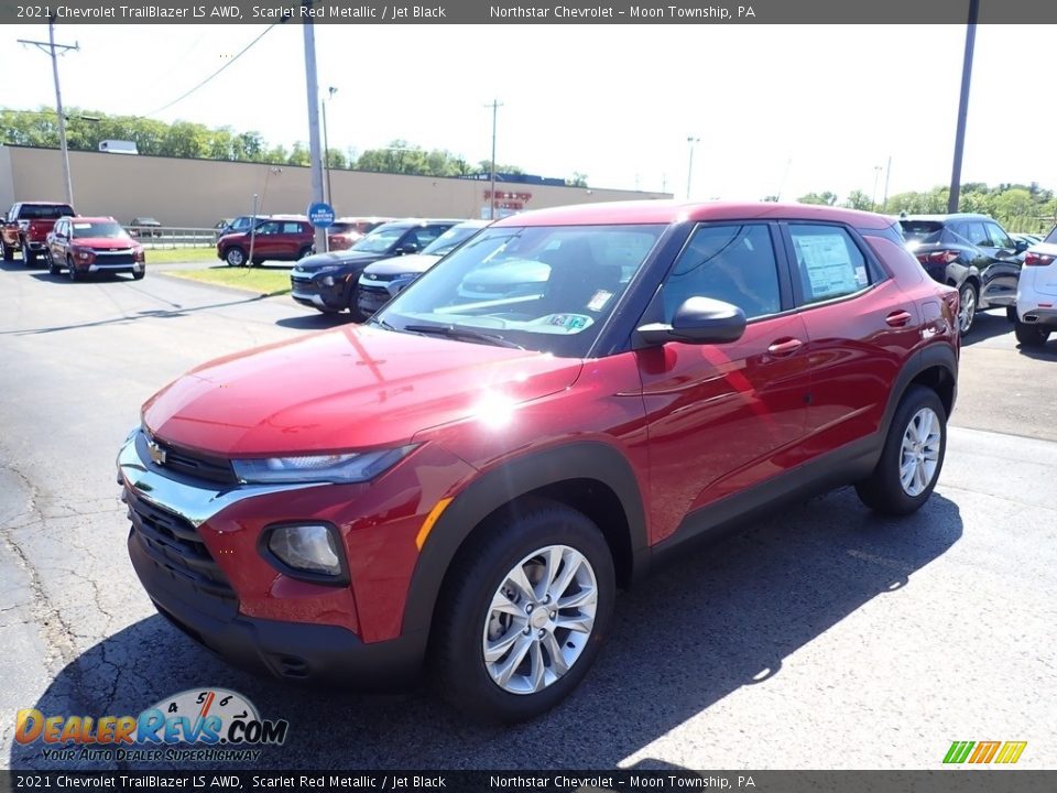 2021 Chevrolet Trailblazer LS AWD Scarlet Red Metallic / Jet Black Photo #1