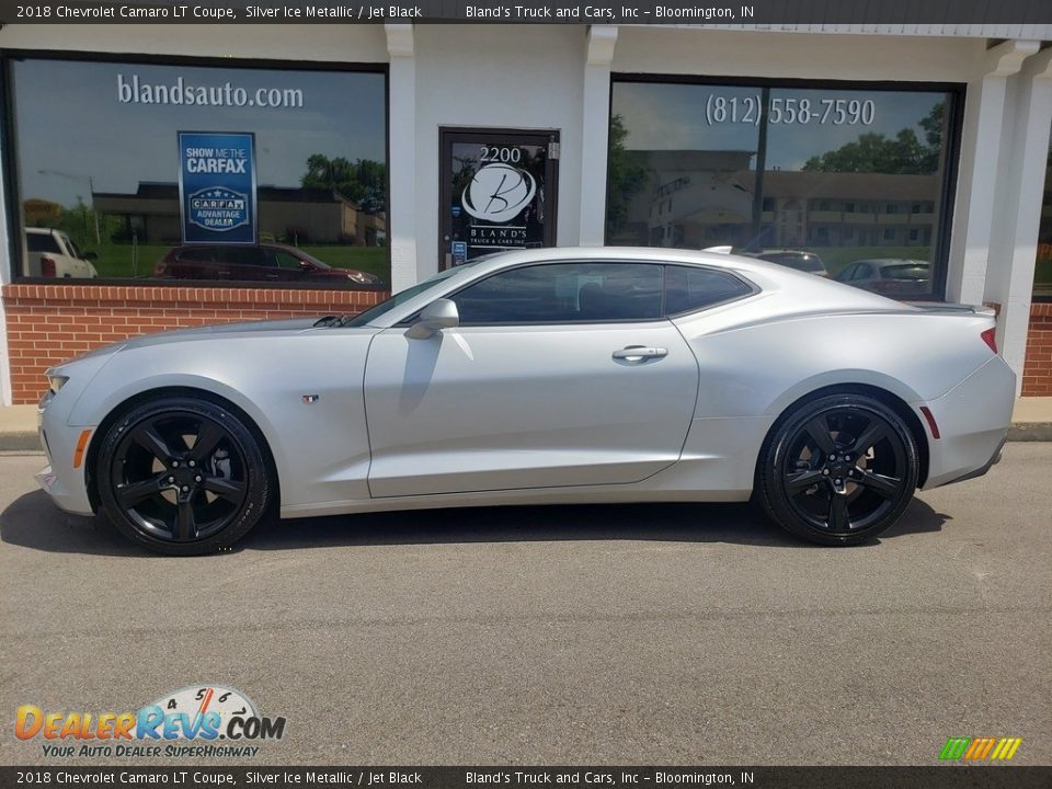 2018 Chevrolet Camaro LT Coupe Silver Ice Metallic / Jet Black Photo #1