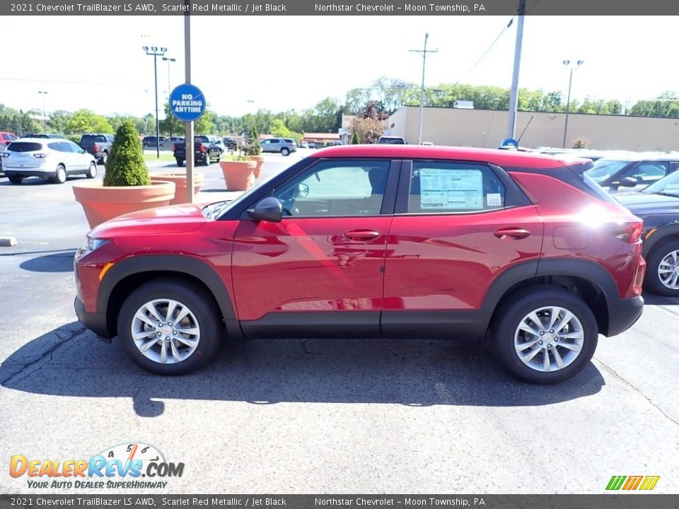 2021 Chevrolet TrailBlazer LS AWD Scarlet Red Metallic / Jet Black Photo #2