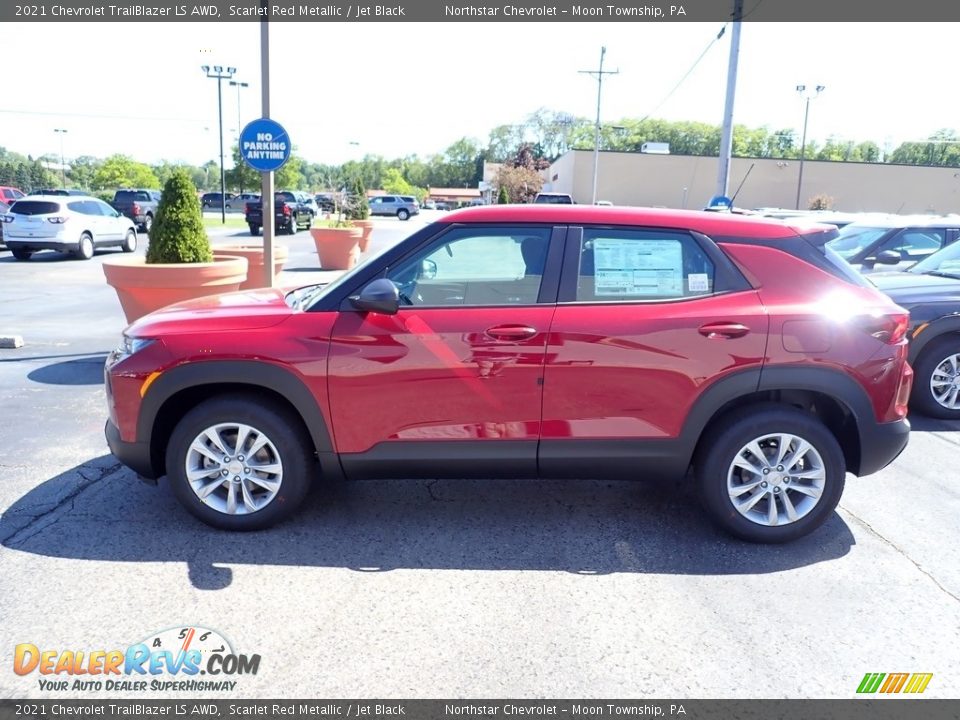 2021 Chevrolet Trailblazer LS AWD Scarlet Red Metallic / Jet Black Photo #2