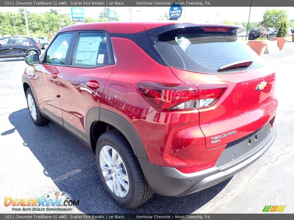 2021 Chevrolet Trailblazer LS AWD Scarlet Red Metallic / Jet Black Photo #3