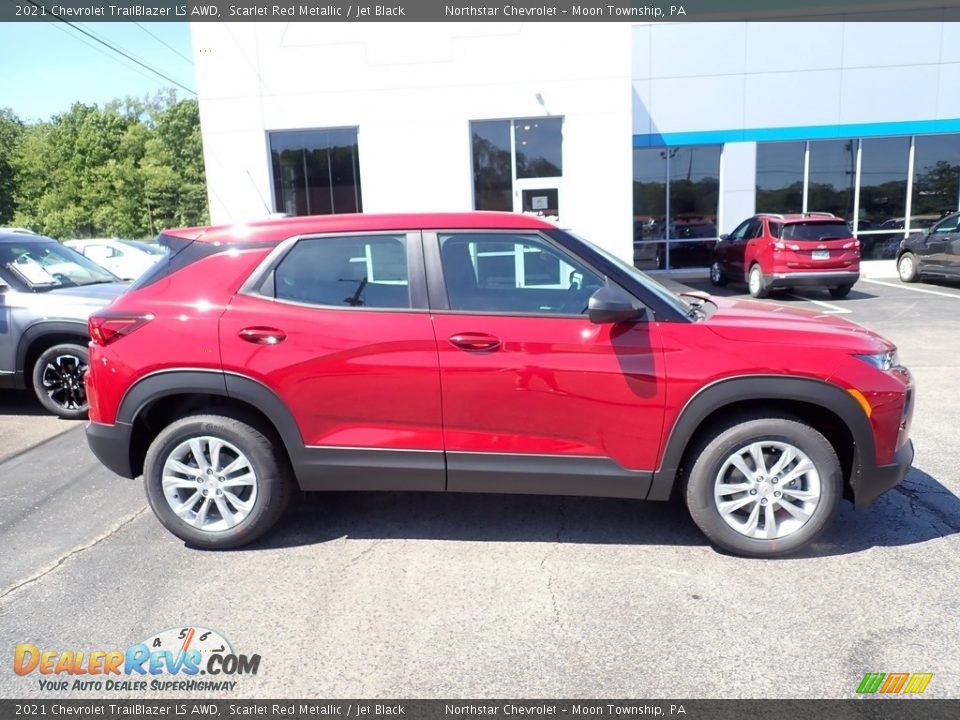 2021 Chevrolet Trailblazer LS AWD Scarlet Red Metallic / Jet Black Photo #6