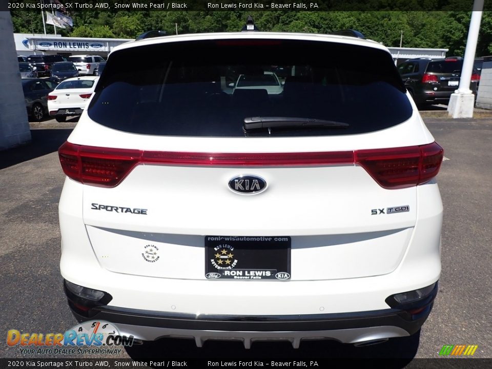 2020 Kia Sportage SX Turbo AWD Snow White Pearl / Black Photo #3