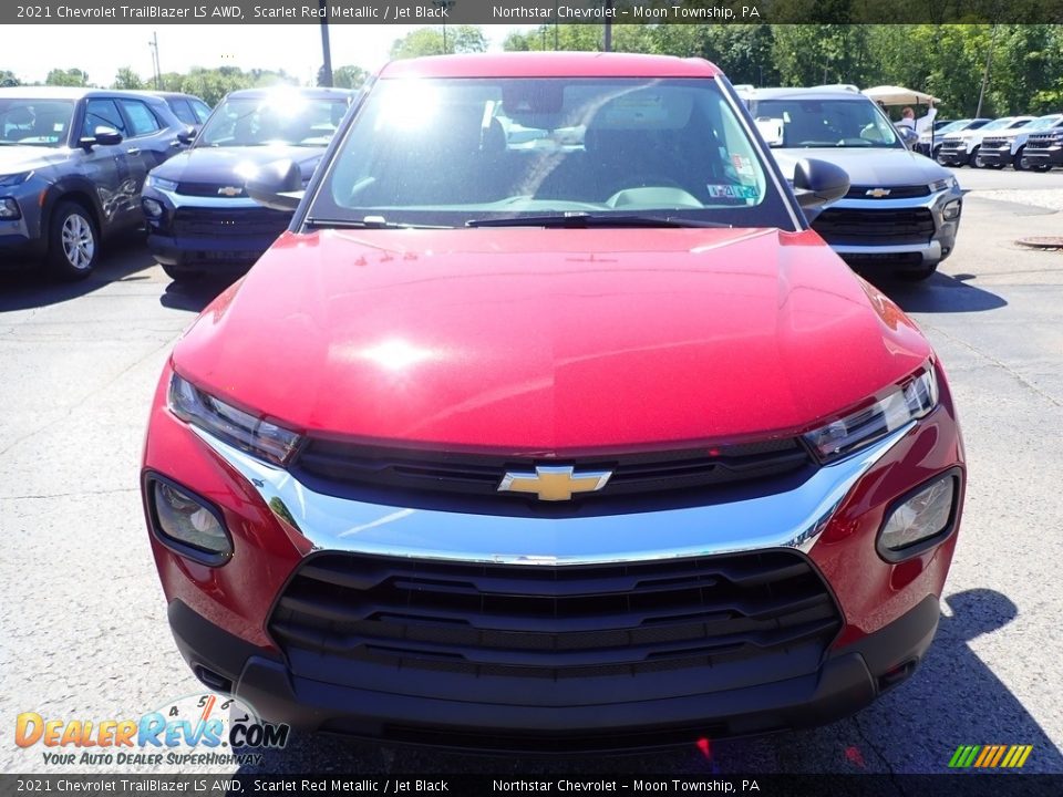 2021 Chevrolet TrailBlazer LS AWD Scarlet Red Metallic / Jet Black Photo #8