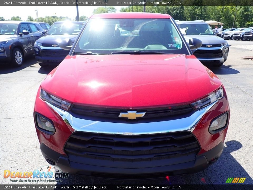 2021 Chevrolet Trailblazer LS AWD Scarlet Red Metallic / Jet Black Photo #8